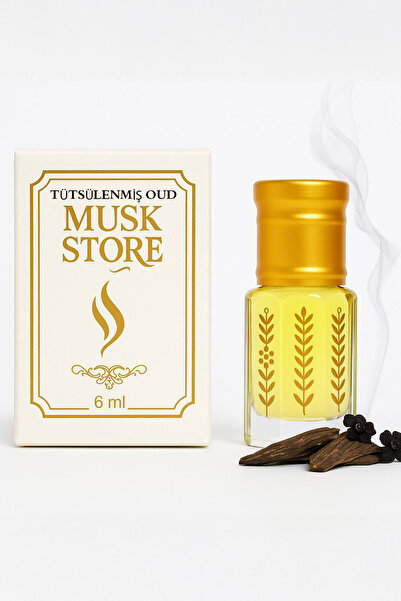 MUSK STORE Tütsülenmi̇ş Oud Kokusu Parfümü Esans Alkol İçermeyen 6ml Yoğun Ve...