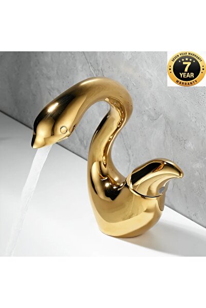 OEM صنبور حوض حمام موديل سوان ذهبي اللون ذهبي اللون منتج جديد مستورد مع ضمان ...