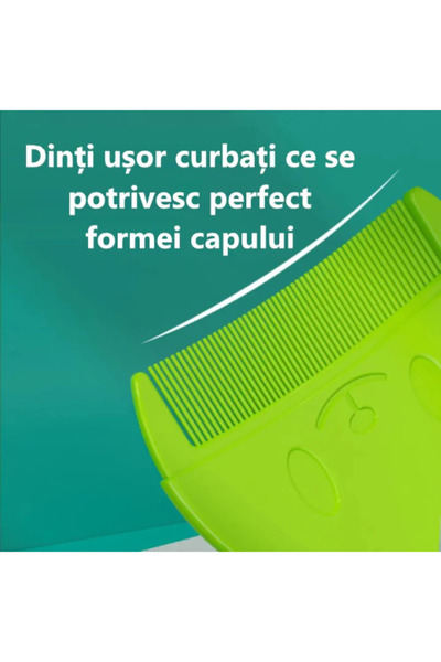 TrioStore Baby Bath Brush and Comb Set for Removing Cradle Caps, Green/Blue
