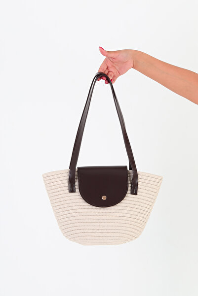 GUONN حقيبة كتف فلوريس ويكر باغيت - حقيبة نسائية