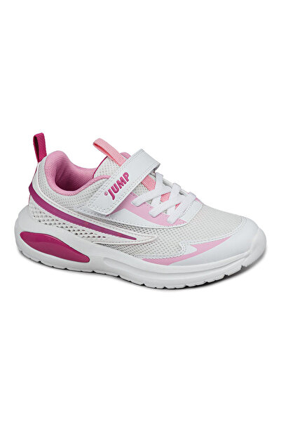 Jump 30007 White - Fuchsia Girl's Sneaker Casual Sneakers