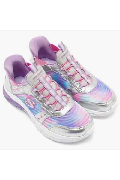 SKECHERS Coastline Slip-İns Bonita Wave 303592L Ortopedik Çocuk Spor Ayakkabı GRİ