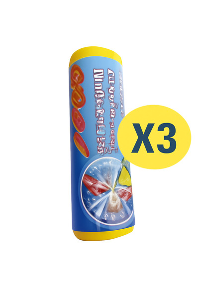 Generic لفة من المناديل الورقية للمطبخ لون اصفر 3قطعه