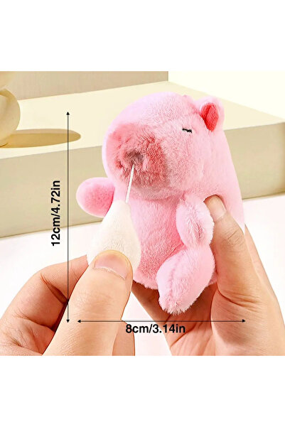 FG KONNİCHİWA Sevimli Capybara peluş oyuncaklar Peluş Titresimli çanta anahta...