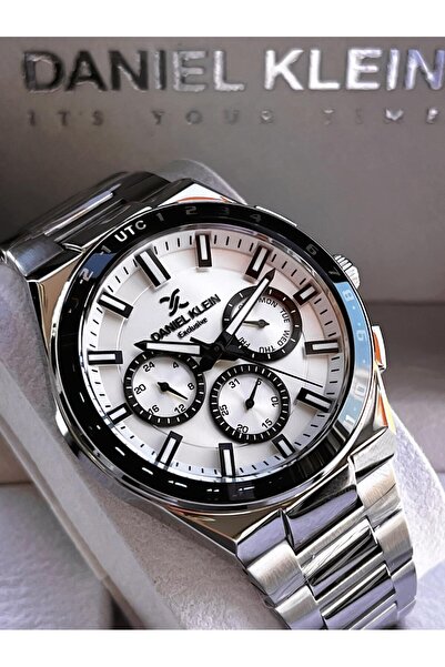 Daniel Klein Çelik Kordon Kronometreli Kadran Tasarımı 3 Atm Suya Dayanıklı E...