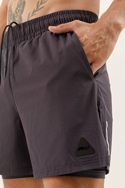 PAW Pivot Athletic Wears PAW APEX Erkek Running Hızlı Kuruma Antreman Fitness Spor Taytlı Şort