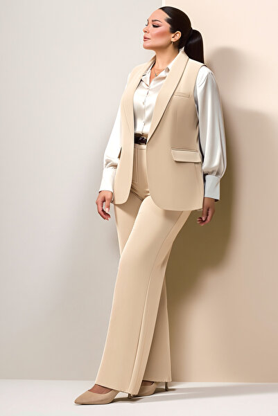 Hanezza Büyük Beden Kadın Siyah Casual -ofis Kombini | Şıklık Ve Rahatlık Bir Arada