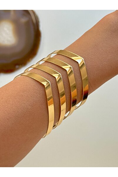 YOUES JEWELRY 316l Çelik Kalın TEL Kelepçe Ayarlanabilir Bileklik Pazu Kelepçe