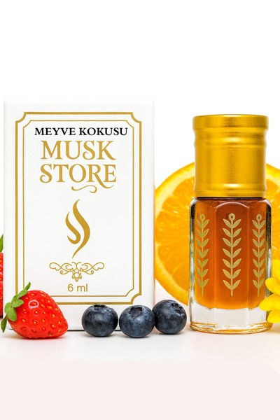 MUSK STORE MEYVE KOKUSU Parfümü esans alkol içermeyen 6ml neşeli ve dinamik b...