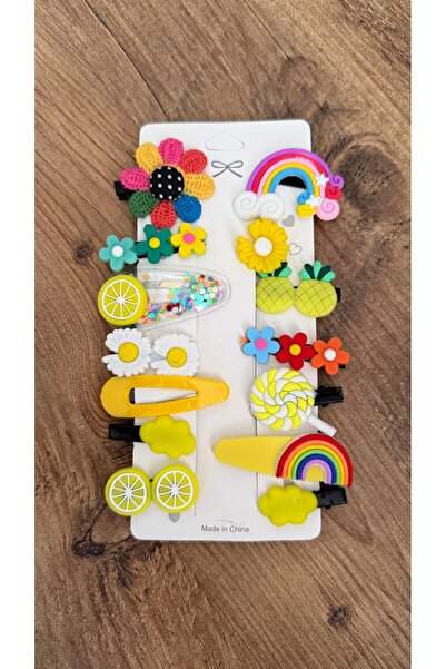 MİMOZA PARK Комплект от 14 броя фигурни закопчалки за момичета и бебета (14 броя)