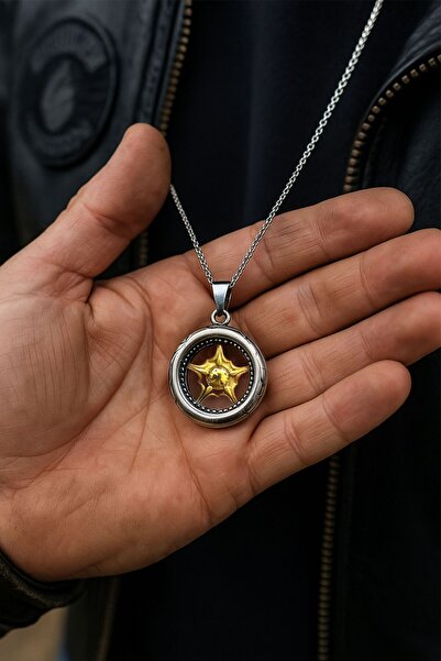 vogutima Motosiklet Tekeri Kolye - Erkek Çelik Kolye 316 L Paslanmaz Çelik