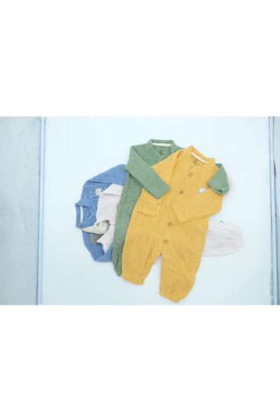 HappyMom Organic Cotton Muslin Jumpsuit