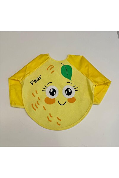 HappyMom مريلة مقاومة للسوائل للأطفال من ماما أكتيفيت، لون ليموني، من عمر 6 أ...