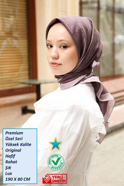 Hint İpek Premium Lux Original Monogram Şal (İPEK VUAL, YÜKSEK KALİTE, HAFİF,...