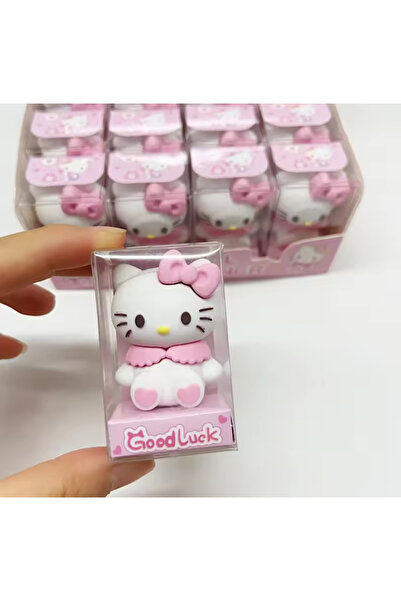 synshop Hello Kitty Figür Açacak Kalemtıraş Silgi Japon Kore Kırtasiye