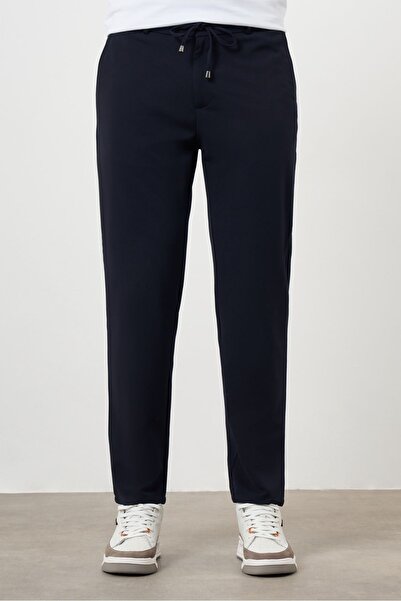 Morven Men's Navy Blue Slim Fit Jogger Pants
