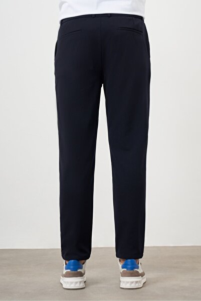 Morven Men's Navy Blue Slim Fit Jogger Pants