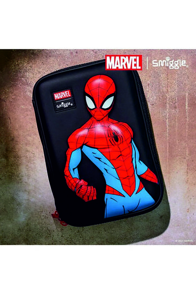 SMIGGLE Original Marvel Spider Man Embossed Pencil Case