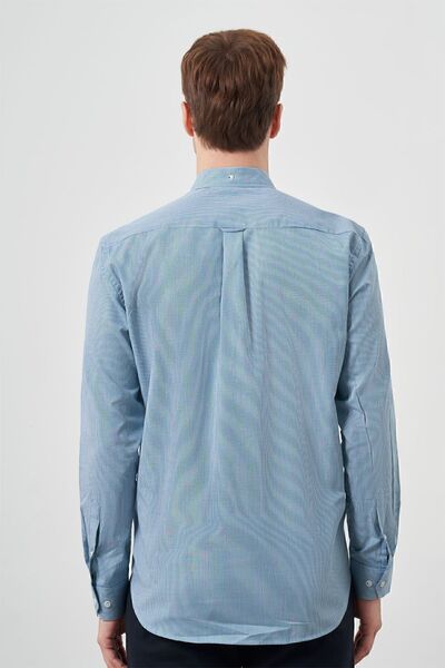 Morven Men's Red Cotton Plaid Buttoned Collar Regular Fit Shirt