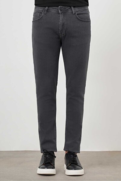 Morven Ανδρικό τζιν τζιν παντελόνι σε γκρι 5 τσέπες