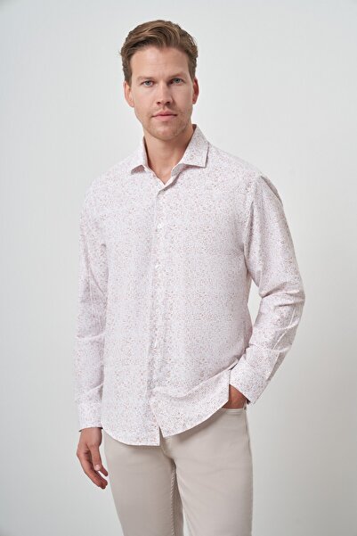 Morven Чоловіча сорочка з італійським коміром, динамічний крій, тренд «кірміт»