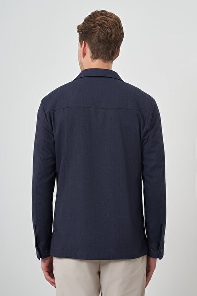 Morven Jachetă cămașă de muncitor albastru bleumarin pentru bărbați