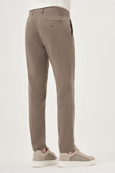 Morven Men's Green Summer Cotton Side Pocket Slim Fit Chino Trousers