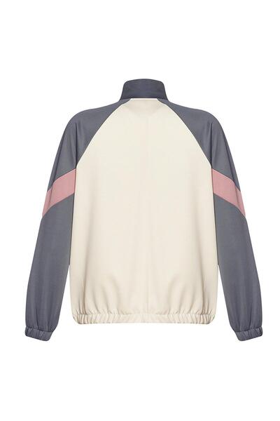 hummel Harlow Zip Jacket Beige Women's Zippered Jacket