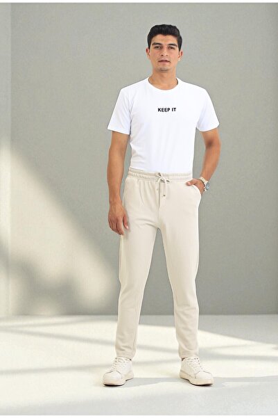 HOWWEN Men's Premium Lycra Straight Leg Jogger Sweatpants”