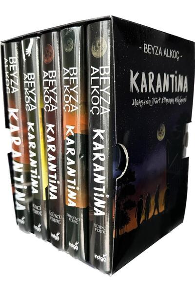 İndigo Kitap Karantina Serisi 5 Kitap Kutulu Set (ciltli)