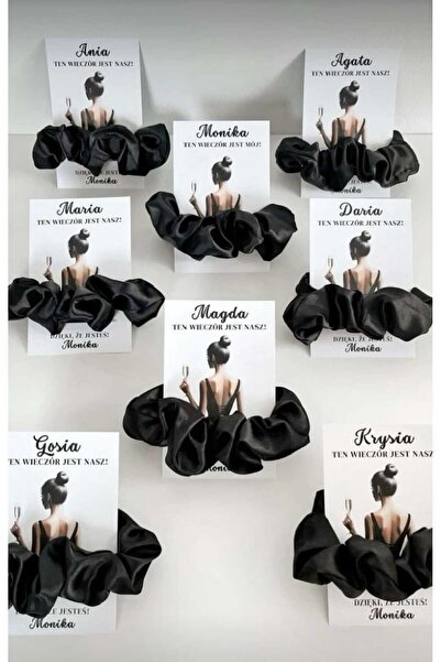veraepoksi 20 ADET Saten Toka Kına Gecesi Hediyesi Scrunchie Toka - Renk Seçe...