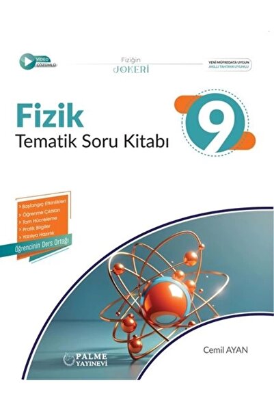 Palme Yayınevi 9.SINIF JOKER FİZİK TEMATİK SORU KİTABI *YENİ*2025 Yeni Müfredat