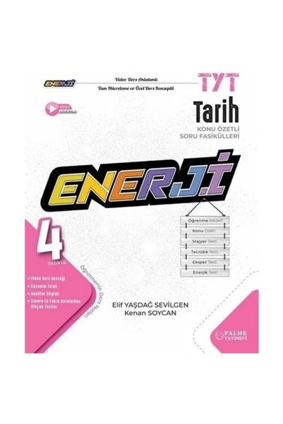 Palme Yayınevi Palme Tyt Enerji Tarih Konu Özetli Soru Fasikülleri ( 4 Fasikül)