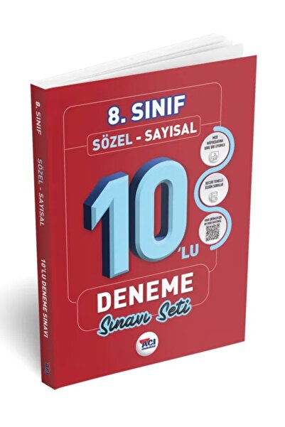 Açı Yayınları 8.Sınıf LGS Sayısal Sözel Tamamı Video Çözümlü 10 Deneme Sınavı...