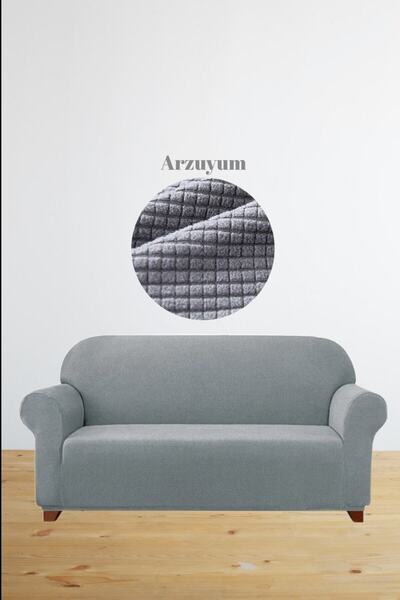 Arzuyum Lycra Husa pentru canapea, canapea, canapea extensibila Husa pentru canapea cu 3 locuri cu elastic, model Pitikare