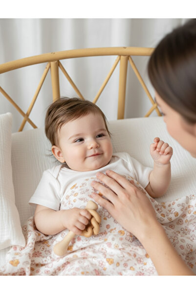 Zezig Elegant Flowers Muslin Blanket