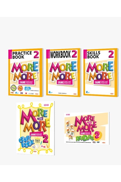 Kurmay Yayınevi More More 2026 2. Sınıf 5 Li Set (Practice + Work + Craft Boo...