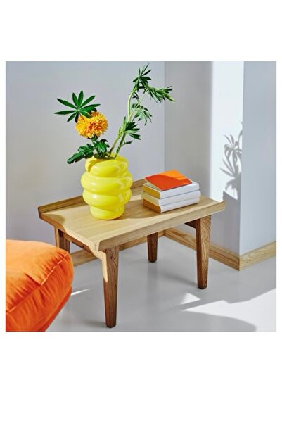 IKEA Γυάλινο βάζο Kallarhars, κίτρινο, 22 εκ.