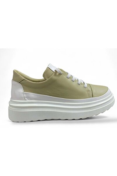 Mammamia Kadın Deri Comfort Ayakkabı D25YA-3255 - Elma Yeşili - 40