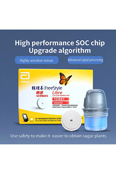 Choice مستشعر جهاز قياس نسبة السكر في الدم Freestyle Libre 2 - 24 ساعة في الوقت الحقيقي لمراقبة نسبة السكر في الدم