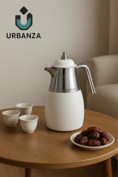 Urbanza Set of 2 Thermos Flasks – Insulated Coffee & Tea Server for Home & Gatherings