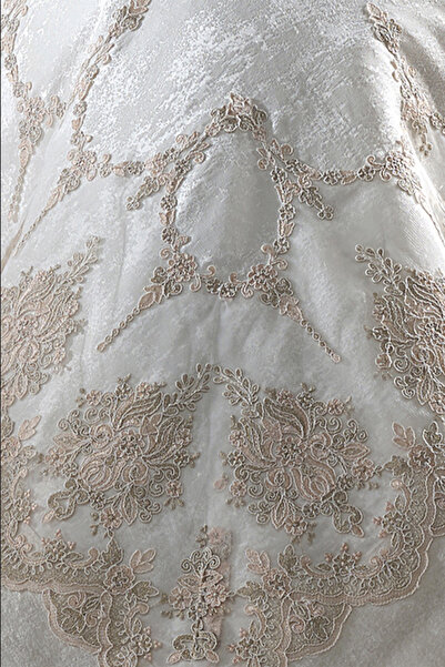 NAKIŞHAN Paris Bedspread Set-Cappuccino 3 Pieces