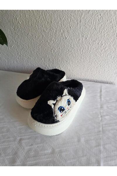 Benittokids Women's Cat Plush Comfortable Home Slippers 25Bnt133