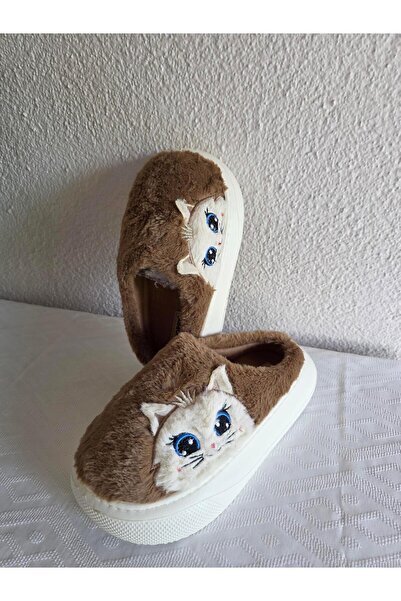 Benittokids Γυναικείες βελούδινες άνετες παντόφλες σπιτιού με γάτα 25BNT133