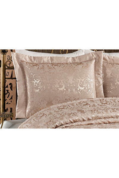 NAKIŞHAN Diva Bedspread Set-Gold 3 Piece