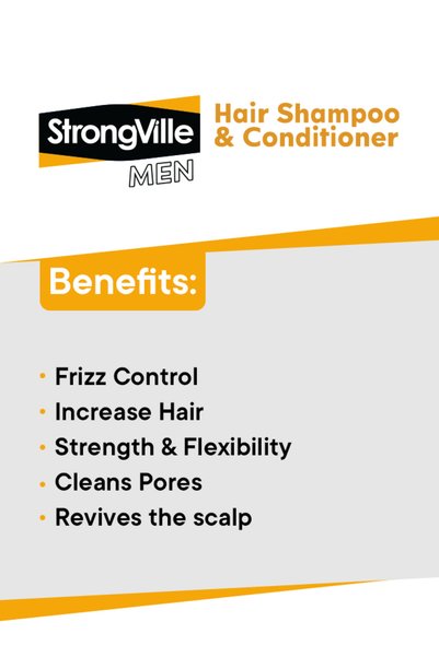 strongville men Hair Shampoo & Conditioner Nourishing 220 ml