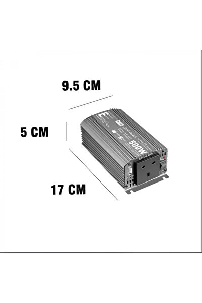 genernic محول طاقة محمول للسيارة 500 واط