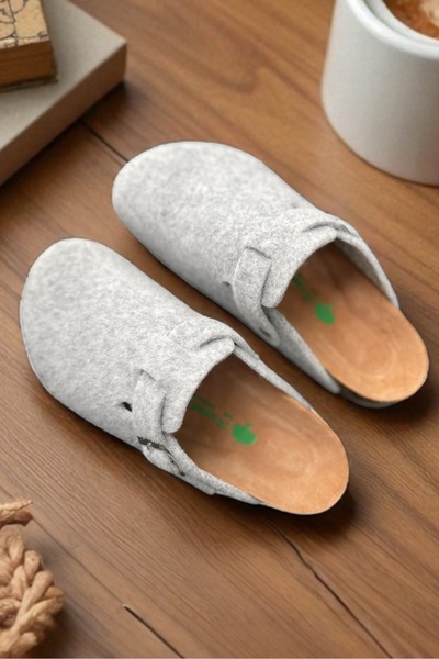 Land of Cork Sabo Закриті унісекс анатомічні тапочки з натуральною підошвою з натурального фетру