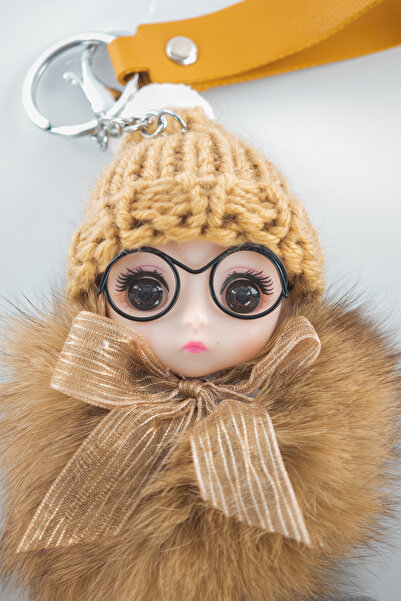 shop Μπρελόκ μωρό με βελούδινα καφέ γυαλιά - (15 cm)