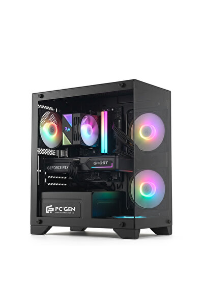PC'GEN Gaming PC, Core i5-14400F, RTX 5060 8GB, 16GB DDR5 RAM, 1TB SSD, (B)